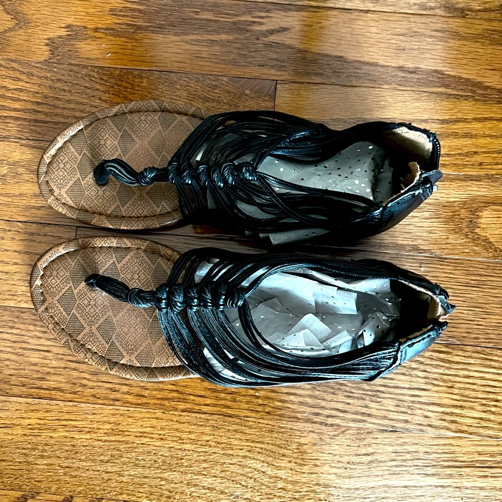 Lucky Brand Black Strappy Sandals
